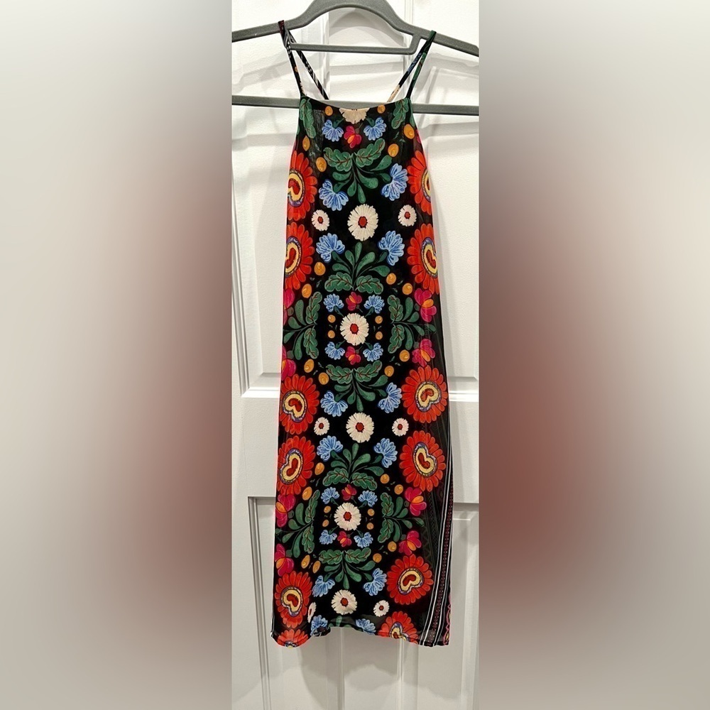 Show Me Your Mumu Byron Mexicali Multi Print Mini Chiffon Dress Size Medium - Picture 5 of 12